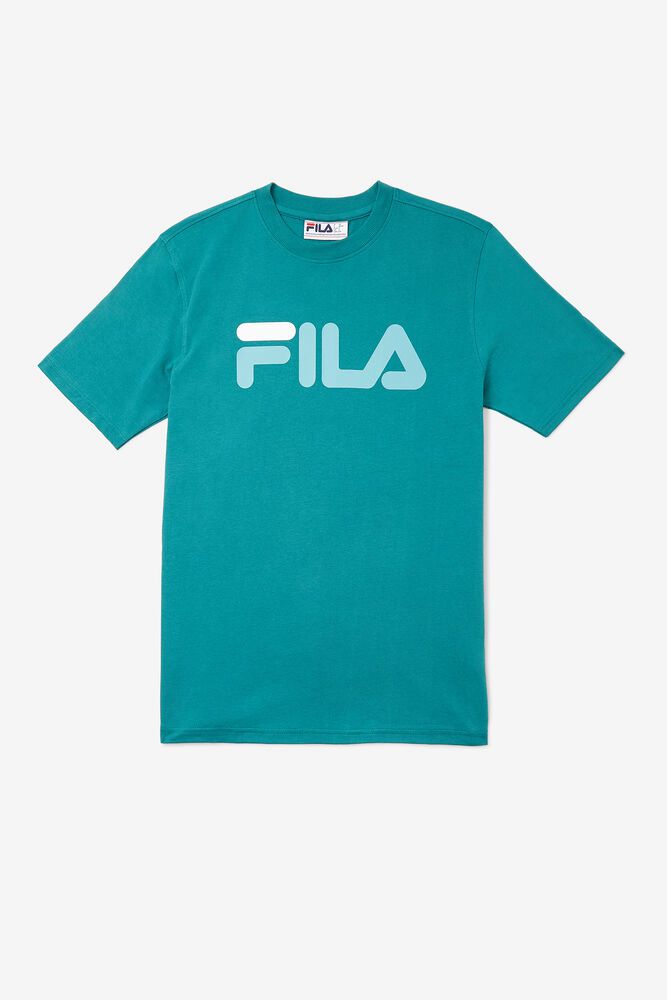 Fila Eagle T-Shirt Turquoise - Mens - 28659MGLR